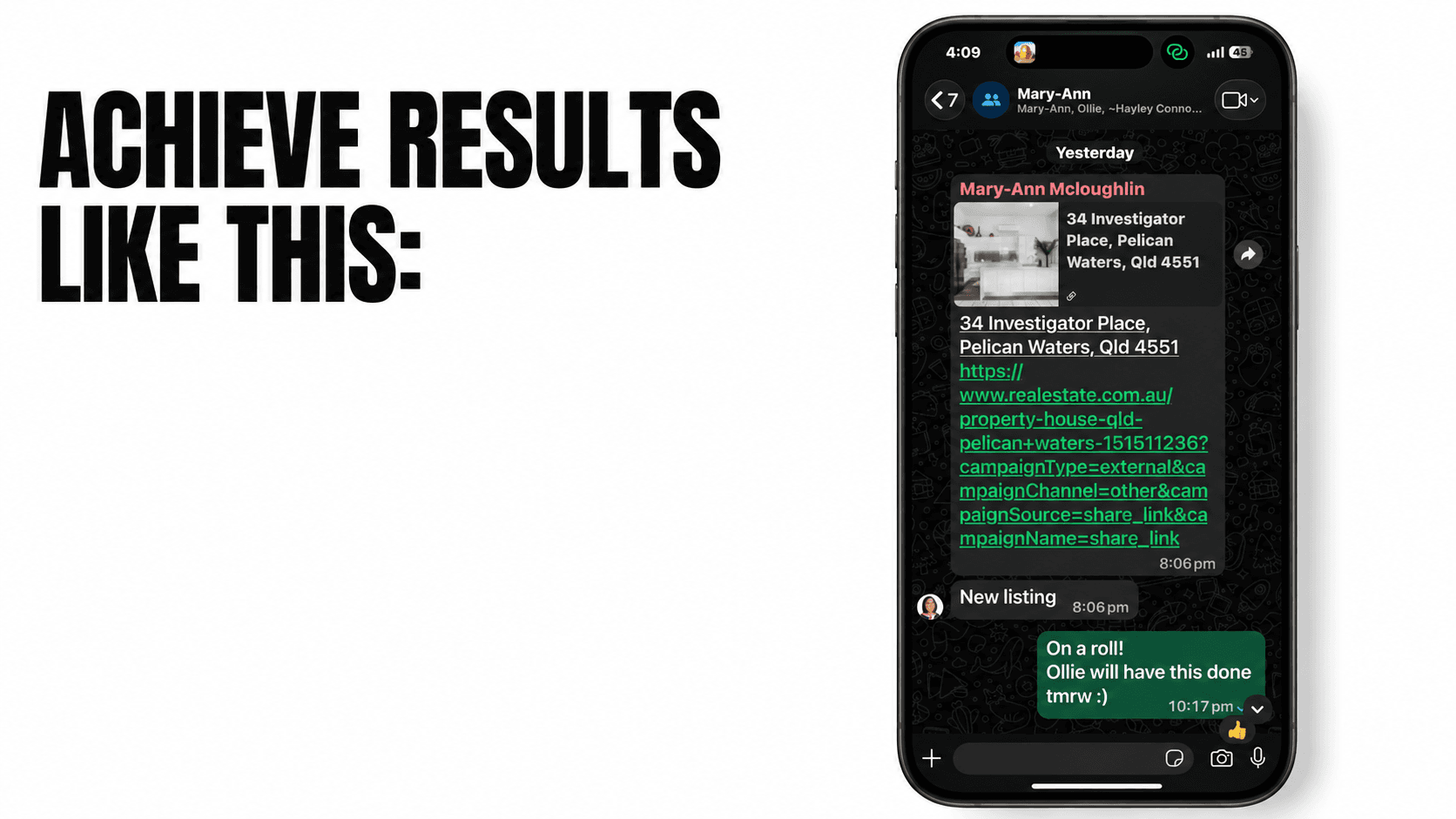 Arcanium listing publishing and search visibility result example